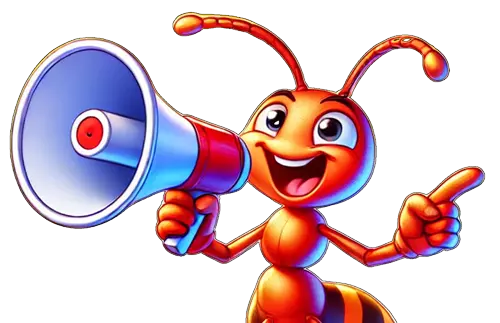 Yelling Ant Mascot